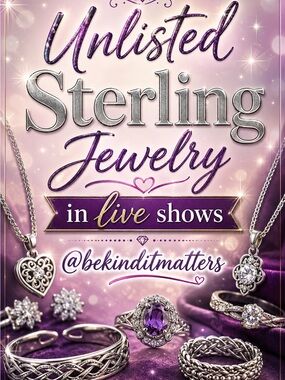 Flyer for Live Show Unlisted Sterling & Fashion Jewelry